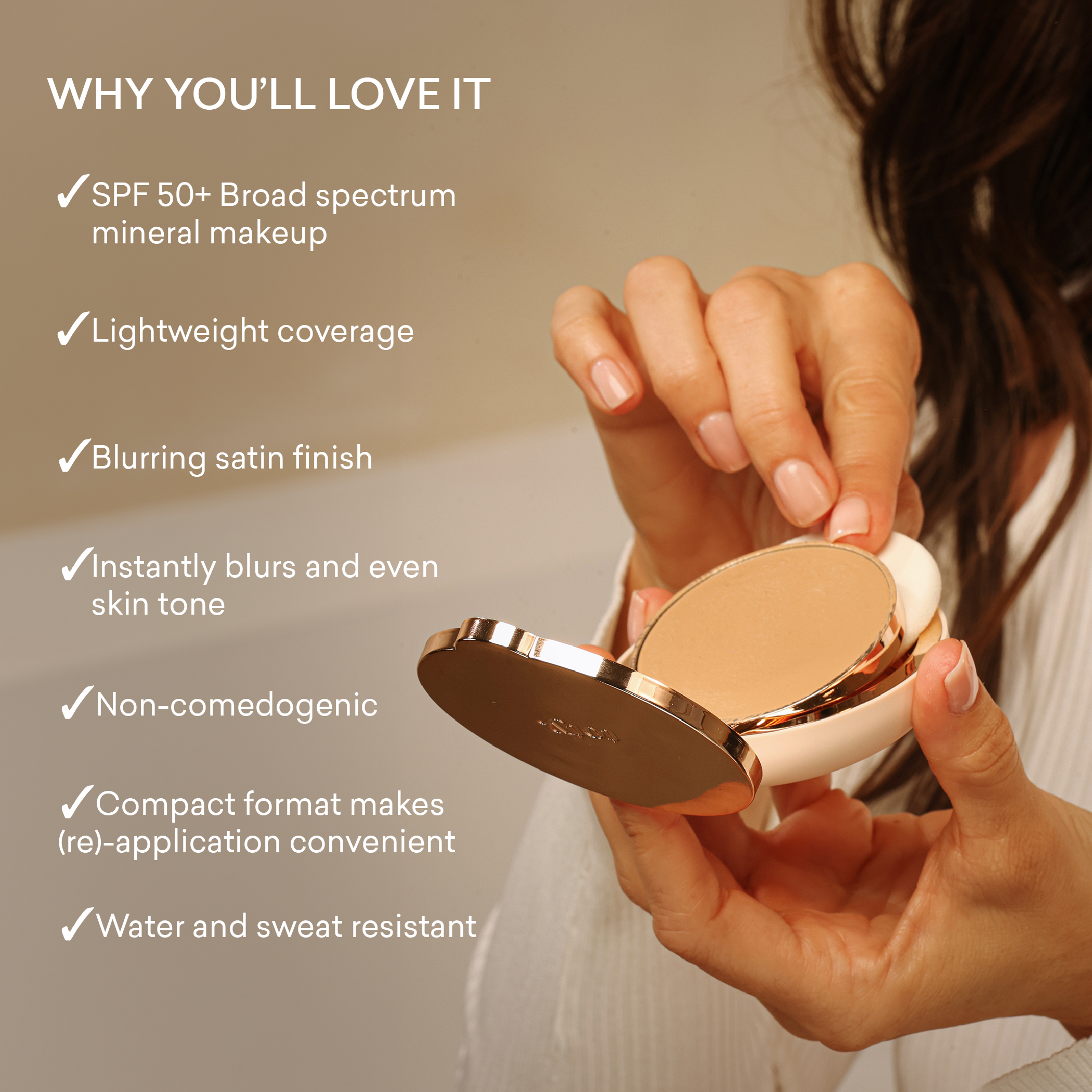 On-the-go Compact & Brush